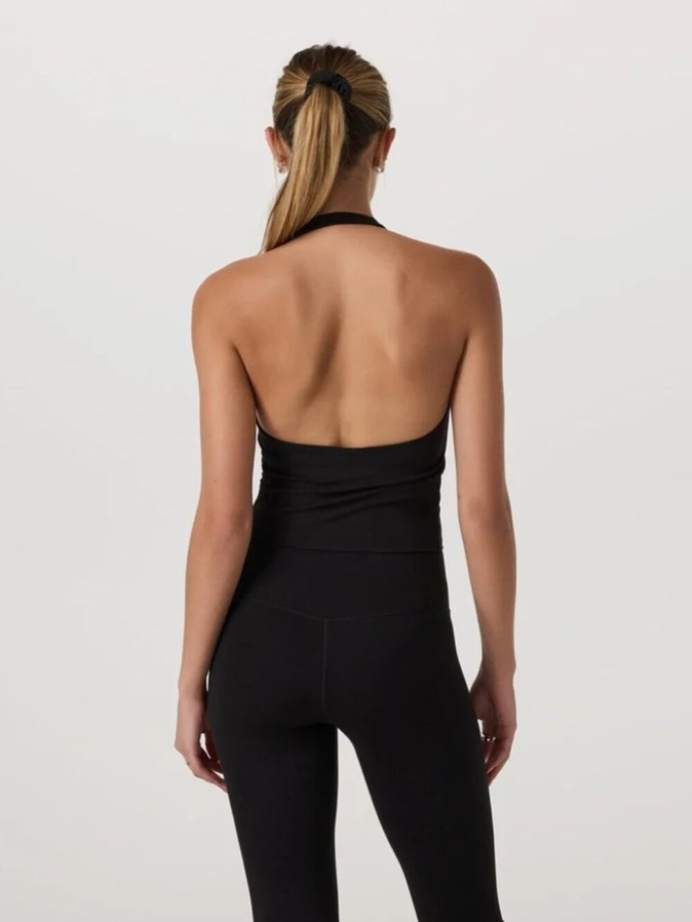 Vuori AllTheFeels Halter Tank Top - Black - Size Large - Picture 5 of 5